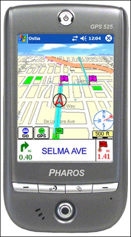 Pharos Traveler GPS 525  (HTC Galaxy 100) Detailed Tech Specs