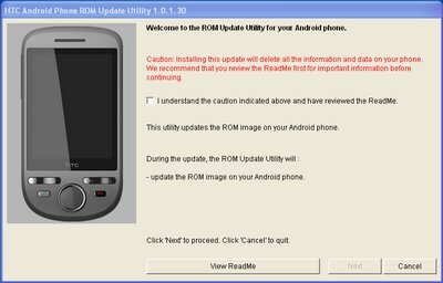 Orange HTC Tattoo ROM Upgrade datasheet